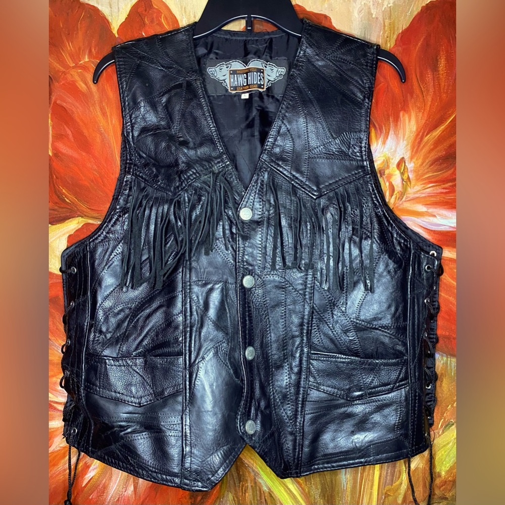 Hash Hides Leather Vest